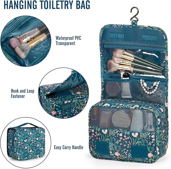Veken 8 Set Packing Cubes for Travel Essentials, Suitcase Organizer Bags in 4 Sizes, Carry-On Luggage Accessories with Large Laundry Bag & Passport Holder, Must-Have for Airplane, Road Trip & Camping