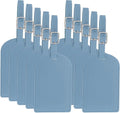 PATIKIL Leather Luggage Tag, 30 Pcs Luggage Tags Pu Bag Tags for Suitcases Airplane Travel Essentials, Haze Blue