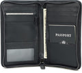 Polare Napa Leather Passport Holder Cover Case for Men RFID Blocking Travel Wallet Holds 4 Passports