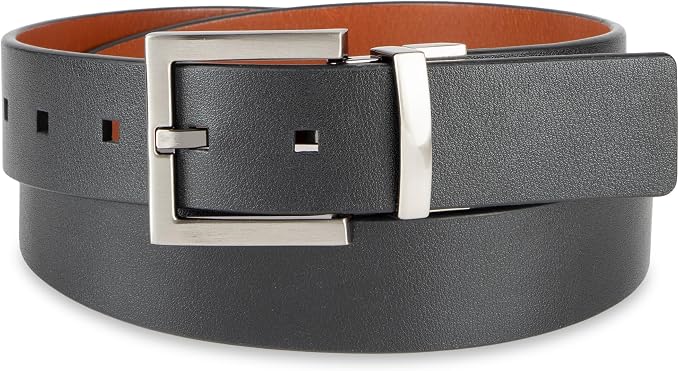 Calvin Klein Men’s Reversible Leather Belt - 2‑in‑1 Versatile Modern Style