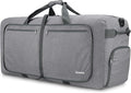 Gonex Large Foldable Travel Duffle Bag with Shoes Compartment, Packable Lightweight Water Repellent Duffel Bag for Camping Gym Weekender Bag