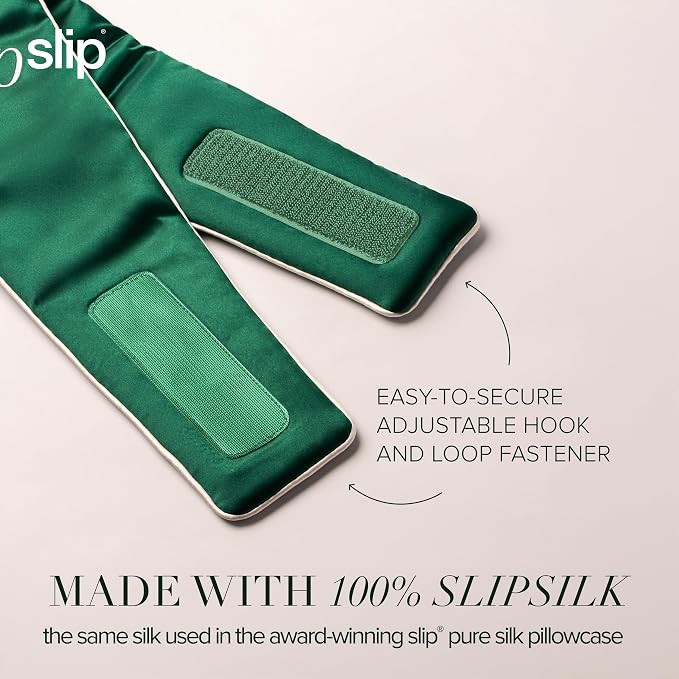Slip Pure Silk Blockout Sleep Mask – Comfort Mask Made with Slipsilk™ 100% Mulberry Silk, Adjustable Strap, Light-Blocking Eye Mask for Deep Sleep & Travel – Club Wellness