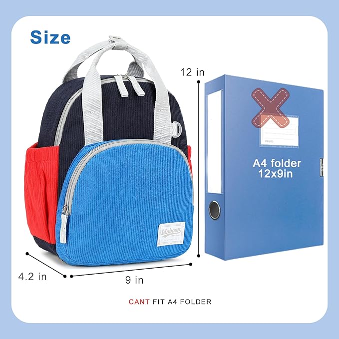 Bluboon Toddler Backpack for Girls Boys 2-4 Cute 12" Preschool Kindergarten Backpacks Kids Daycare Bags School Trave toddler boy gifts for 2 3 4 year old boy
