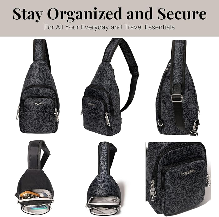 Baggallini Securtex Anti-Theft Daytripper Sling
