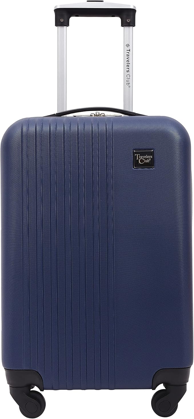 Travelers Club Cosmo Luggage, Navy Blue-2 Piece Set (28"/20")
