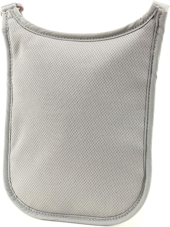 Pacsafe Coversafe V75 Anti-Theft RFID Blocking Passport Holder & Neck Pouch/Wallet - Fits up to Four Passports (or iPhone X) plus Credit Cards, for Women & Men (Neutral Grey)
