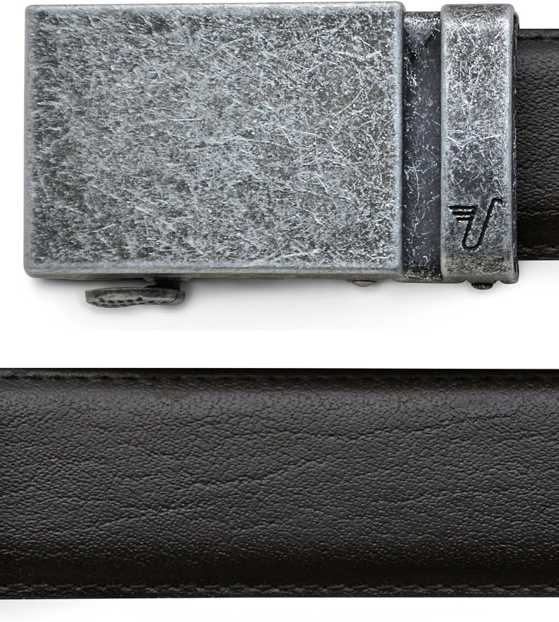 Mission Belt Men's Leather Ratchet Belt, 40mm Metal Collection