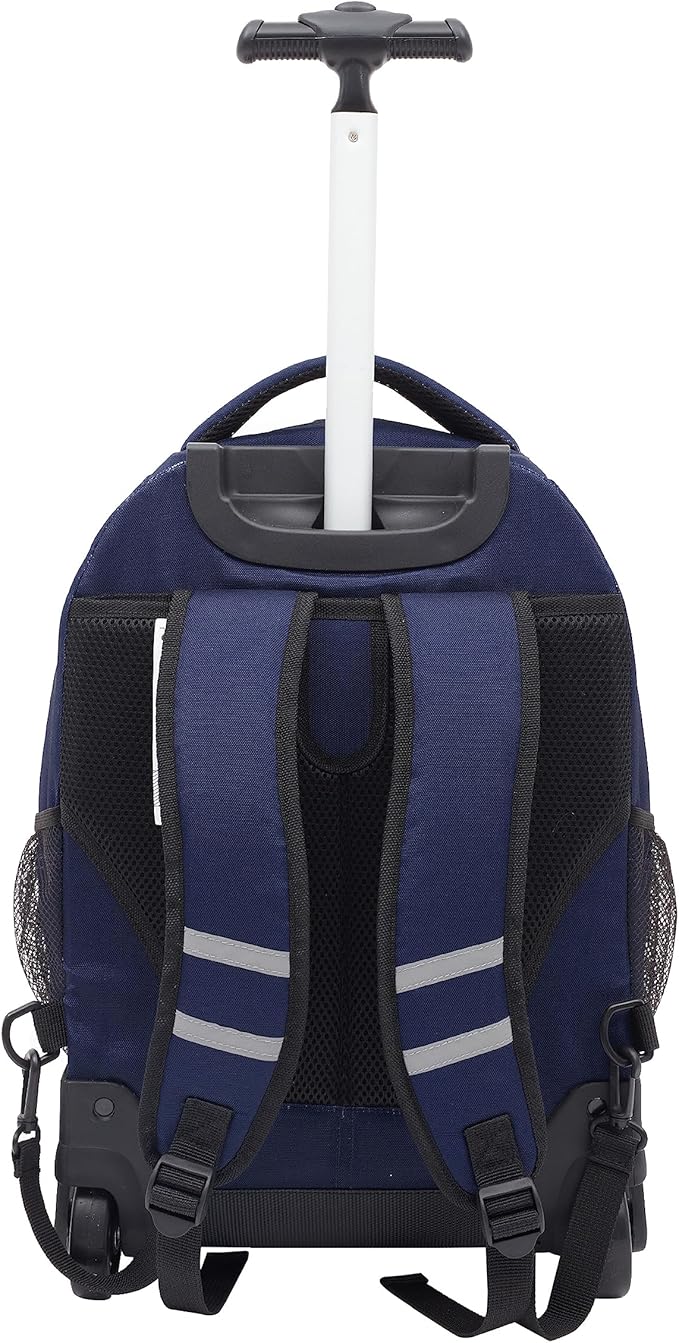Travelers Club 18" Rolling Backpack with Shoulder Straps, Navy Blue