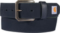 Carhartt Men's Casual Rugged Canvas Duck Belt, W/Antique Brass Buckle and Contrast Curdoroy Backing