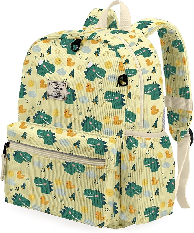 atgark Corduroy Toddler Backpack for Boys 2-5: Preschool Backpack for Boys