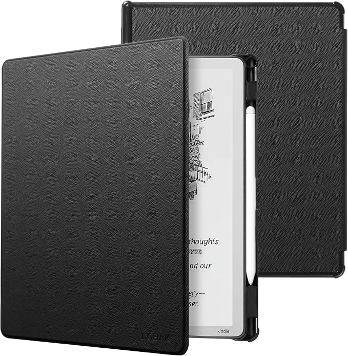 CoBak Case for 11" Kindle Scribe 3rd Generation 2025, Kindle Scribe Colorsoft - All New PU Leather Cover with Auto Sleep Wake, Pen Holder for Scribe 11" 2025 Released