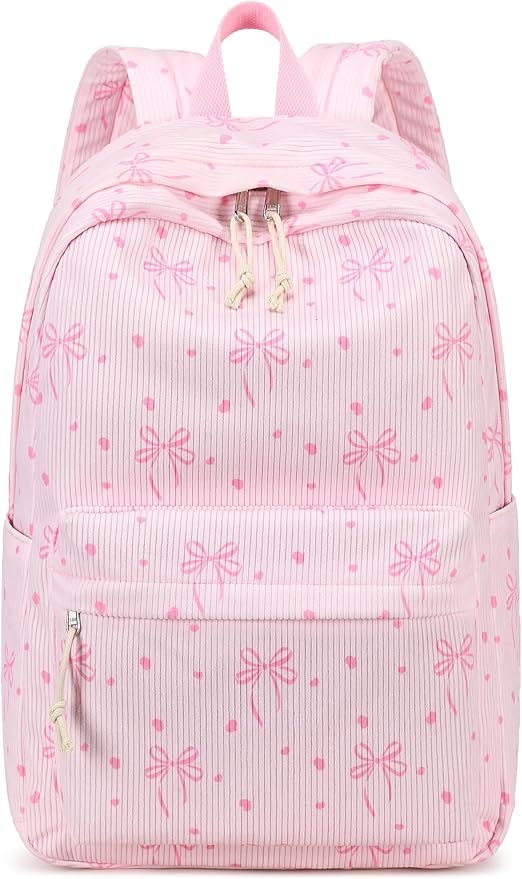 Bluboon School Backpack for Teen Girls Bookbags Elementary High School Corduroy Laptop Bags Women Travel Daypacks