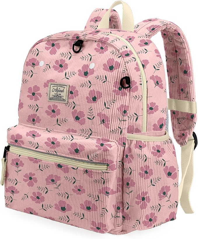 atgark Corduroy Toddler Backpack for Girls 2-5: Preschool Backpack for Girls