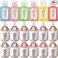 Frienda 24 Pcs Christian Scented Hand Sanitizer and 24 Keychain Holders Gifts Set for Women 1oz Bible Verse Religious Gift Christian Party Favor for Church Pastor Prayer Mother's Day Appreciation Gift