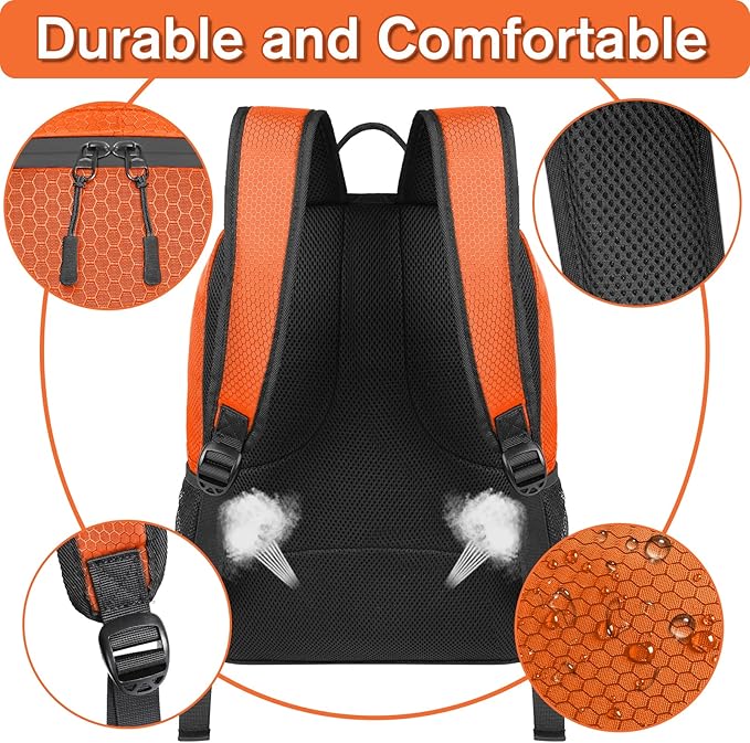 YOREPEK Soccer Backpack,Soccer Bag with Ball Holder, Water resistant Sport Equipment Bags Fit Basketball Volleyball Football