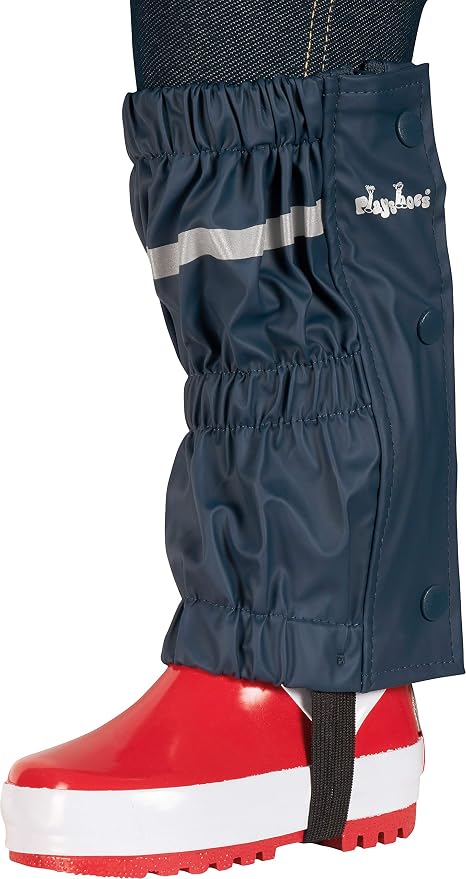 Playshoes Kids Waterproof Protective Rain Gaiter Leggings (92-98 Medium, Navy)