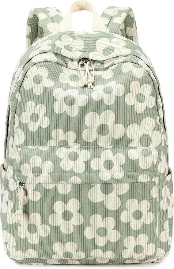 Bluboon School Backpack for Teen Girls Bookbags Elementary High School Corduroy Laptop Bags Women Travel Daypacks