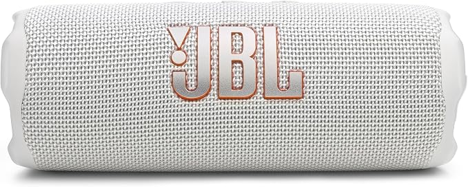 JBL Flip 7 - Portable Waterproof and Drop-Proof Speaker, Bold JBL Pro Sound with AI Sound Boost, 16Hrs of Playtime, and PushLock System with Interchangeable Accessories (White)