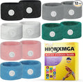 HIONXMGA 6 Pairs Motion Sickness Bands – Natural Anti Nausea Acupressure Wristbands for Morning & Motion Sickness Relief – Ideal for Car, Cruise & Flight Travel – for Adults and Kids