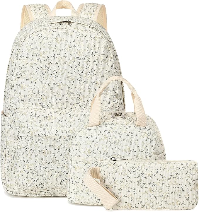LEDAOU Backpack for Girls School Bag Kids Bookbag Teen Backpack Set Daypack with Lunch Bag and Pencil Case | Kids, Bookbag, Daypack, with Lunch Bag, and Pencil Case