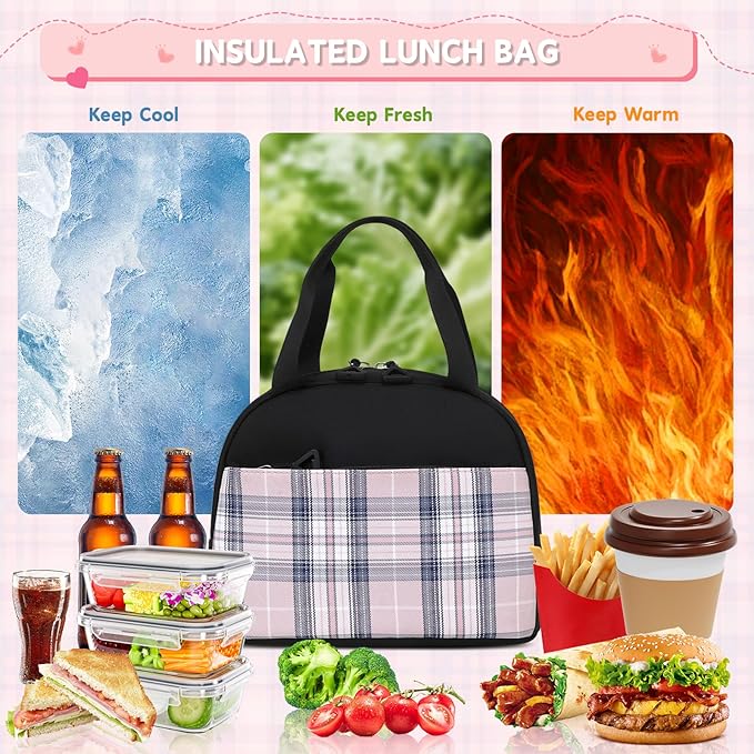 MUSEVOS Girls Backpack with Lunch Bag, Elementary Middle School Backpack, Large Capacity Kids Bookbag 3 Pcs Set