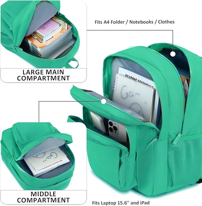 abshoo Classical Basic Travel Backpack For School Water Resistant Bookbag | For School, For School
