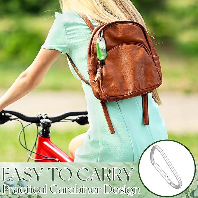 24 Packs Eucalyptus Hand Sanitizer with Keychains Scented Hand Sanitizer Gel 1 oz Travel Size Pocket with Carabiner Clip Eucalyptus Gel for Purse Backpack Adult Office Nurse