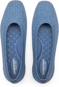 Frank Mully Women's Flats Square Toe Flats Comfortable Slip on Washable Ballet Flats Shoes for Women Dressy Work