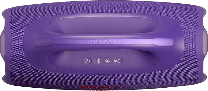 JBL Boombox 4 - Most Powerful JBL Portable Waterproof Speaker with Massive JBL Pro Sound, Up to 34 Hours of Playtime, & Multi-Speaker Connection by Auracast™ (Purple)