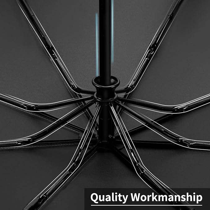 Seniny Windproof Travel Umbrella, Automatic Umbrellas for Rain, Portable & Compact Umbrellas for Backpack, Strong UV for Protection, Folding Small Sun Umbrella for Car, Walking