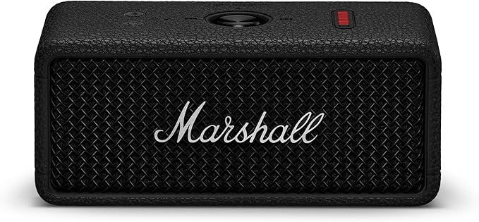 Marshall Emberton III Portable Bluetooth Speaker - Rugged Waterproof/Dust-Proof Design | Loud Stereo Sound, Deep Bass | Compact and Wireless for Travel and Outdoors - Black and Silver