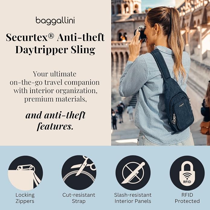 Baggallini Securtex Anti-Theft Daytripper Sling