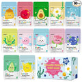 60 Pack Bulk Collagen Facial Masks, moisturizing & Hydrating Face Masks for Women, Skincare for All Skin Types, Bulk Sheet Mask Skin Care Gifts, Sleepover Party for Teen Girls(12 Types x 5 Pcs)