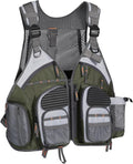 BASSDASH Strap Fishing Vest Adjustable for Men and Women, for Fly Bass Fishing and Outdoor Activities