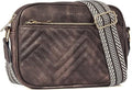 BOSTANTEN Quilted Crossbody Bags for Women Vegan Leather Purses Shoulder Handbags with Wide Strap