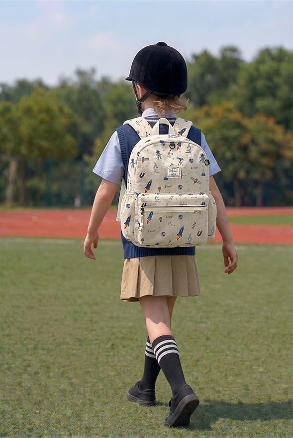 atgark Corduroy Toddler Backpack for Boys 2-5: Preschool Backpack for Boys
