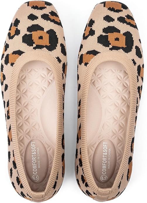 Frank Mully Women's Flats Square Toe Flats Comfortable Slip on Washable Ballet Flats Shoes for Women Dressy Work