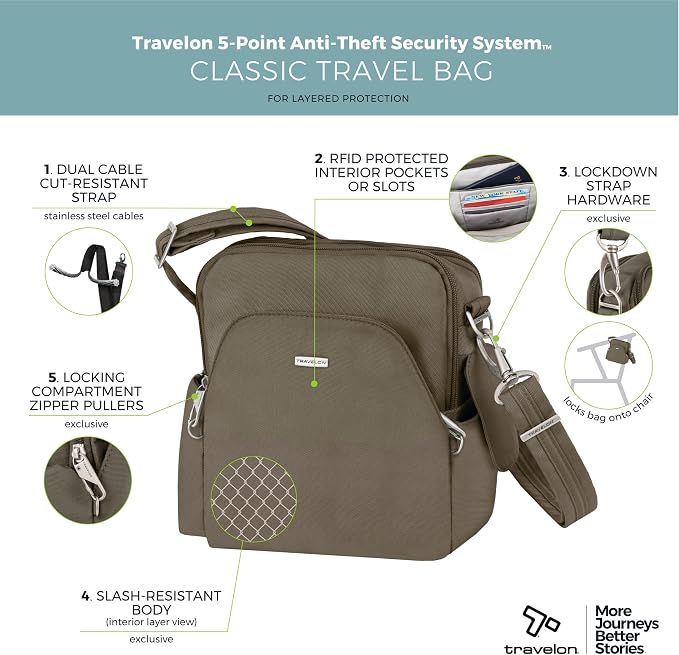 Travelon Anti-Theft Classic Travel Bag