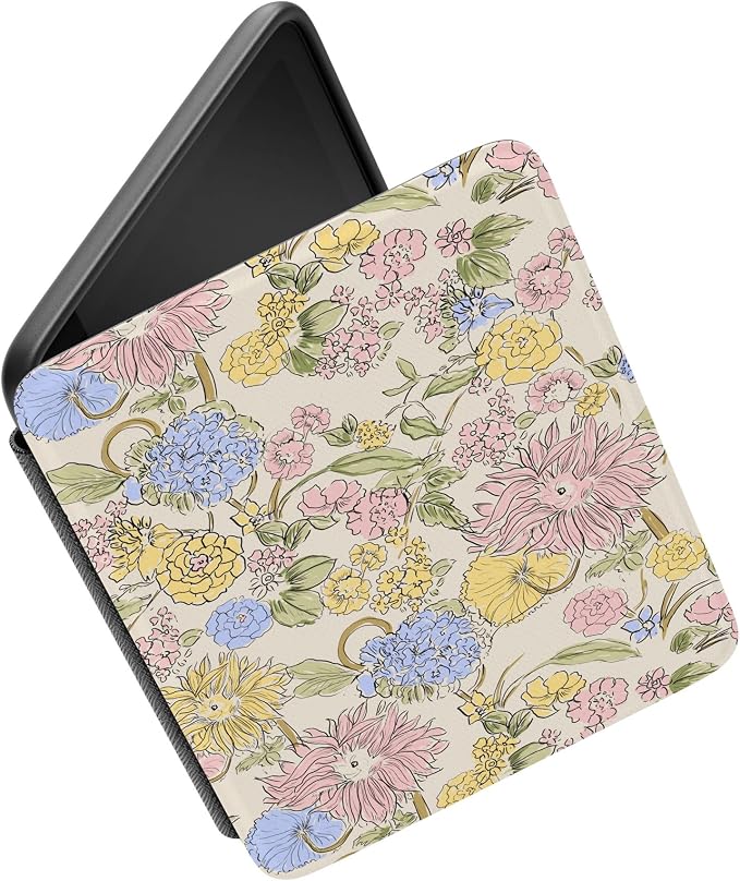 Casely Kindle Case | Prairie Blooms | Pastel Floral | Compatible with 7” Kindle Colorsoft and 7” Kindle Paperwhite (12th Gen 2024 Models)