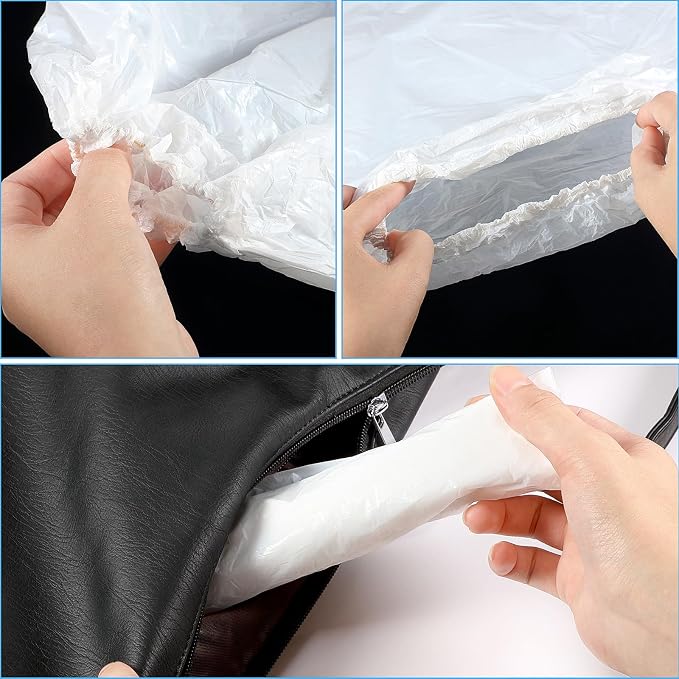 Haysandy 180 Pieces Shoe Covers Disposable Non Slip Plastic Boot Covers Long Waterproof Shoes Covers Safety Boot Shoe Covers 21.6 Inch Tall Shoe Coverings for Men Women Rainy Day Use (White)