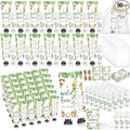 50 Sets 200 Pcs Safari Animal Baby Shower Hand Lotion and Lip Balm Gift Theme Baby Shower Party Favors Travel Size Hand Lotion and Lip Balm Bulk with Organza Bags Tags