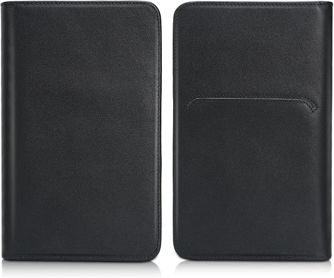 Polare Napa Leather Passport Holder Cover Case for Men RFID Blocking Travel Wallet Holds 4 Passports
