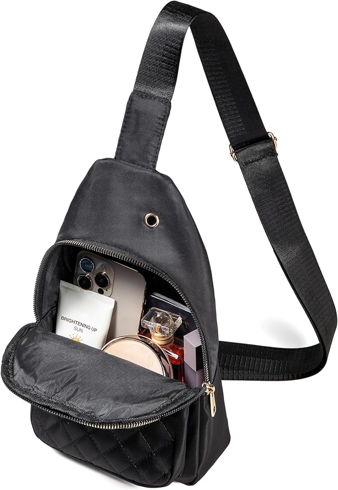 Banelu Small Sling Bag Crossbody Sling Backpack for Women, Chest Bag Daypack Cross Body Bag Fanny Pack for Outdoors Hiking