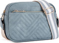 BOSTANTEN Quilted Crossbody Bags for Women Vegan Leather Purses Shoulder Handbags with Wide Strap