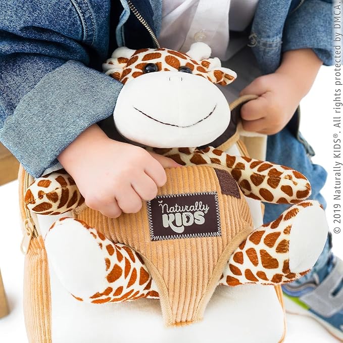 Giraffe Backpack, Giraffe Toys for Kids 3-5, Toddler Stuffed Animal Gifts for 2 3 4 5 Year Old Girl Boy