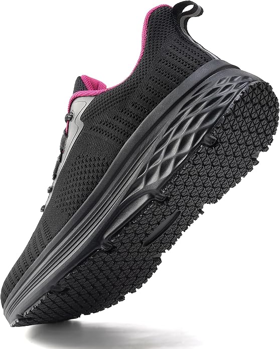 AVW Womens Non Slip Work Shoes Water Resistant Walking Sneakers Food Service Chef Kitchen Shoes