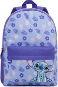 Disney Stitch Backpack for Girls Teens School Bag Kids Book Bag School Supplies Gifts (Purple)