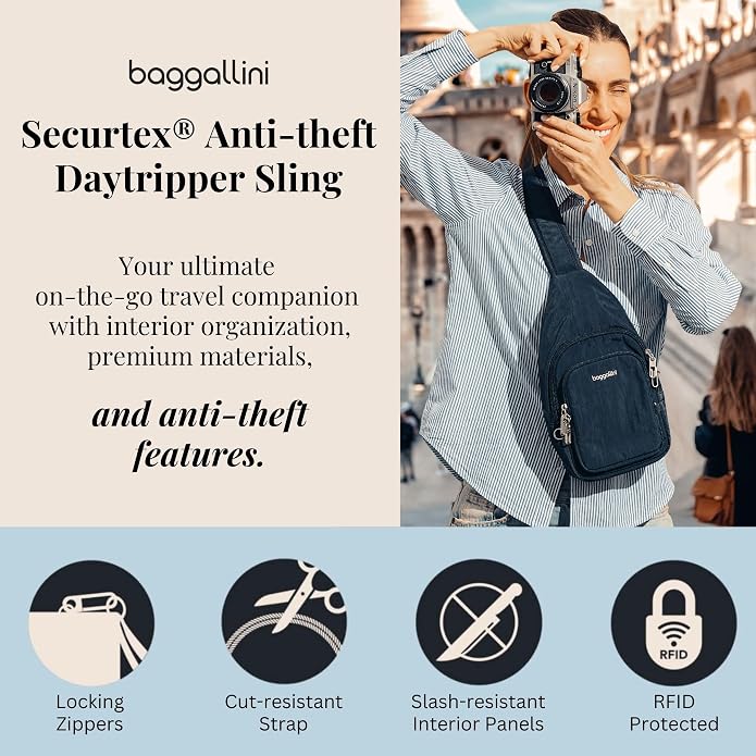 Baggallini Securtex Anti-Theft Daytripper Sling