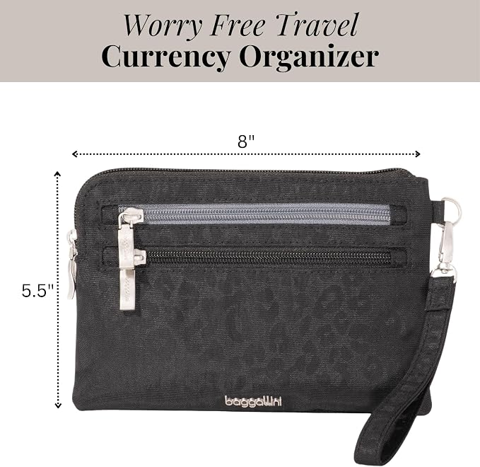 Baggallini Women's Rfid Currency Organizer Wristlet