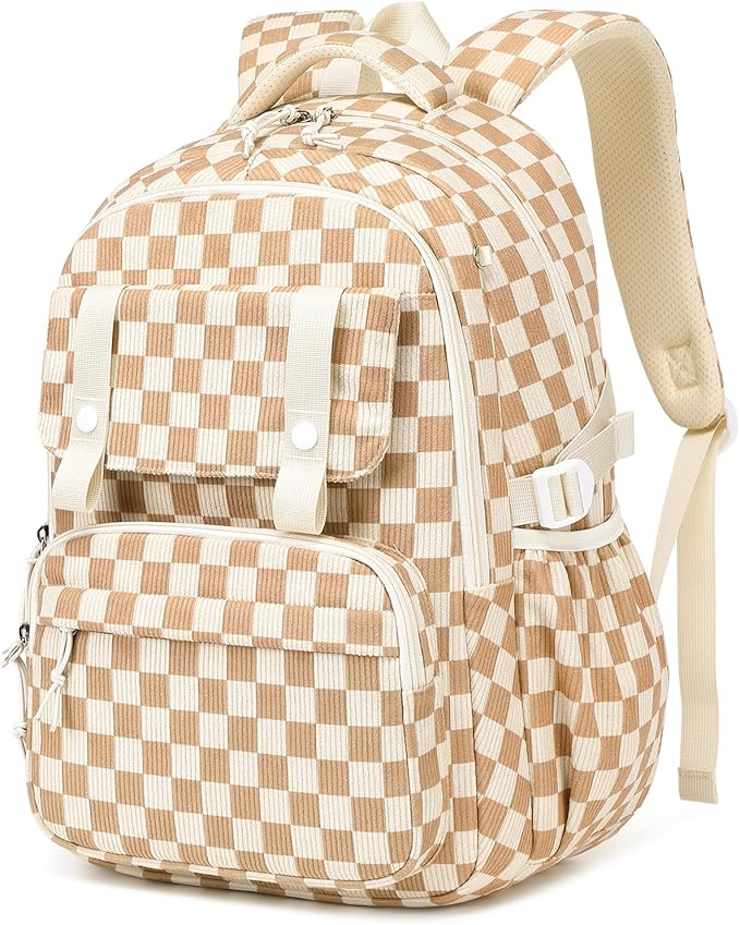 MUSEVOS Girls Backpack, Elementary Middle School Backpack, Large Capacity Kids Bookbag
